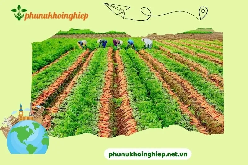 Cánh đồng Cà Rốt – Hải Dương